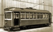 X1 no 460 at Preston Workshops. Photograph from the Melbourne Tram Museum collection