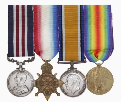 Medals of Lieutenant J.C. Aitken. Courtesy Australian War Memorial.
