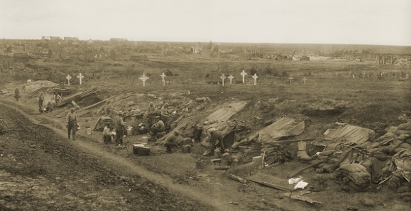 Near Bullecourt, 19 May 1917. Photograph courtesy of Australian War Memorial.
