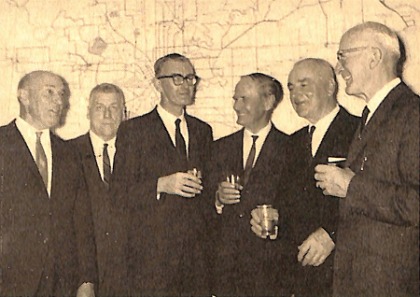 Past senior employees at the 1965 M&MTB Head Office Christmas function.
