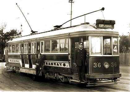 PMTT D class tramcar No 36 at Deepdene, circa 1914-15. Photograph courtesy City of Stonnington