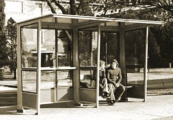 1974 design tram shelter. M&MTB photograph