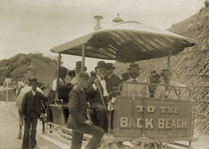Sorrento horse tram. Photograph courtesy State Library of Victoria