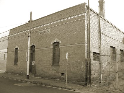 Section of converted Brunswick cable engine house used as substation, 
            July 2012. Photograph courtesy Russell Jones.