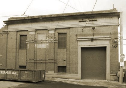 Malvern Depot substation, 2014, adjacent to Tram Shed 1 in Coldblo Road. Photograph courtesy Miles Pierce.