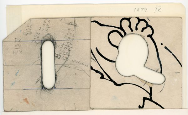 Card templates used by the artist. From the Erica McGilchrist Collection, Heide Museum of Modern Art
