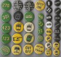 Poulier + Poulier tram badges Poulier + Poulier tram badges